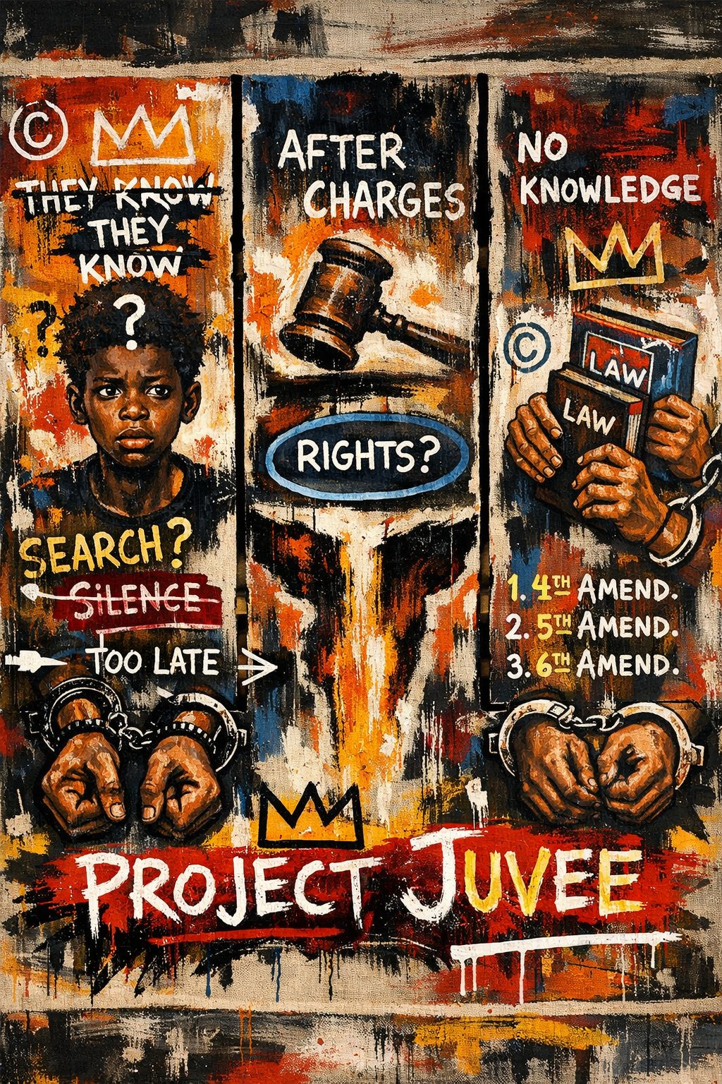 Project Juvee mural — youth charged before learning their rights